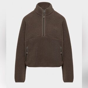 Aritzia TNA Polartec Rich Mocha Brown Fleece Jacket